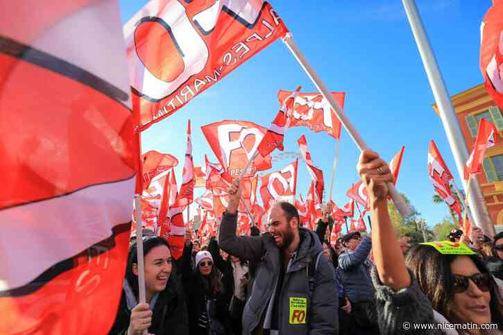 Des milliers de manifestants dans les Alpes-Maritimes et le Var, le cortège va s'élancer à Paris... suivez en direct la mobilisation contre la réforme des retraites