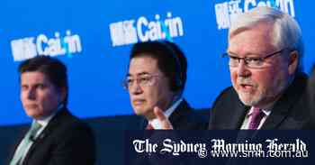 Rudd vows to shut up then quips he’s slowly being demoted to ambassador