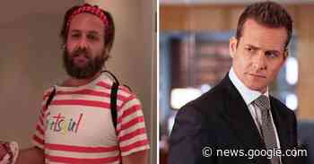 Suits star Gabriel Macht wears Aussie wife's Sportsgirl top in parody ... - 9Honey Celebrity