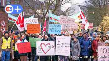 Demo in Kiel: Kita- und weitere Awo-Mitarbeiter fordern mehr Gehalt