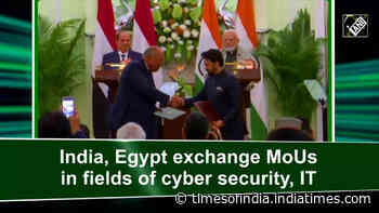 India, Egypt exchange MoUs in fields of cyber security, IT