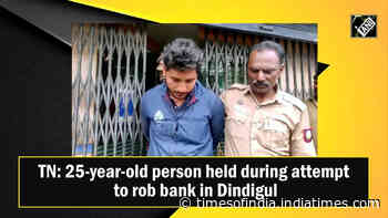 TN: 25-year-old person held during attempt to rob bank in Dindigul