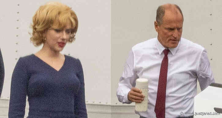 Scarlett Johansson Films Scenes for 'Project Artemis' with Woody Harrelson in Atlanta