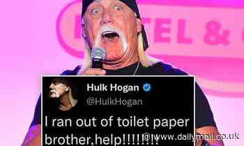 Hulk Hogan sends out surprising tweet asking for help after running out of toilet paper
