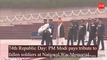 74th Republic Day: PM Modi pays tribute to fallen soldiers at National War Memorial