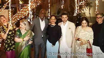 Masaba Gupta and Satyadeep Misra's first public appearance post marriage; Neena Gupta, Sir Vivian Richards pose for cameras