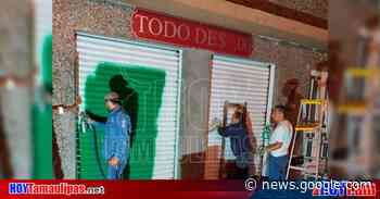 Retiran casi 400 metros cuadrados de grafiti en centro histórico de ... - Hoy Tamaulipas