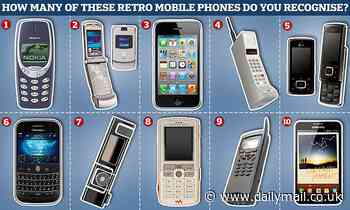 The 10 most iconic retro mobile phones: How many do YOU remember? 