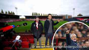 Mark Hughes meets Ryan Reynolds at Wrexham FA Cup tie
