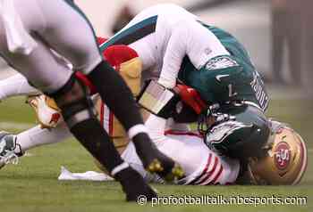 NFC Championship Game: 49ers lose Brock Purdy, trail Eagles 21-7 at halftime