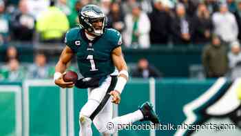 Jalen Hurts’ 15th rushing touchdown of the season gives Eagles 28-7 lead