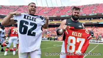 It will be Travis Kelce vs. Jason Kelce at Super Bowl LVII