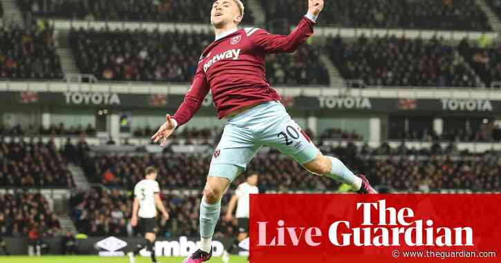 Derby County 0-2 West Ham United: FA Cup fourth round – live reaction