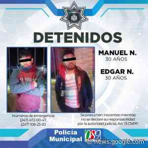 Aseguran policías municipales de Huamantla a presuntos ladrones ... - Gentetlx