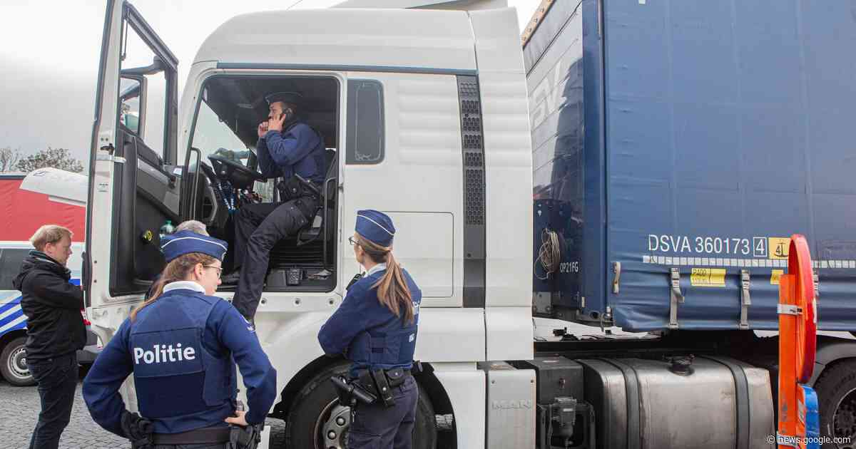 Politiezone kondigt extra controles op zwaar vervoer aan - Het Laatste Nieuws