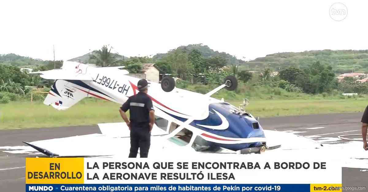 Aeronave sufre accidente en pista del aeródromo de Calzada Larga ... - TVN Noticias