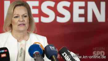 Nancy Faesers neue Doppelrolle: Ministerin und Kandidatin