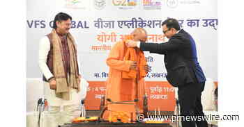 Yogi Adityanath, Chief Minister von Uttar Pradesh, eröffnet erstes VFS Global Joint Visa Application Centre und Ausbildungsakademie in Lucknow