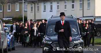 Hundreds gather for funeral of teenager stabbed to death as he travelled to visit girlfriend