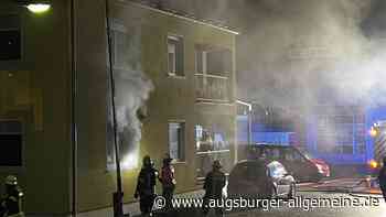 Feuer bricht in Arbeiterunterkunft in Donauwörther Straße aus