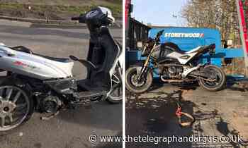 Bradford police take two nuisance motorbikes off the road