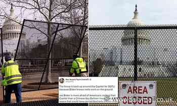 The Capitol fence returns for the State of the Union address