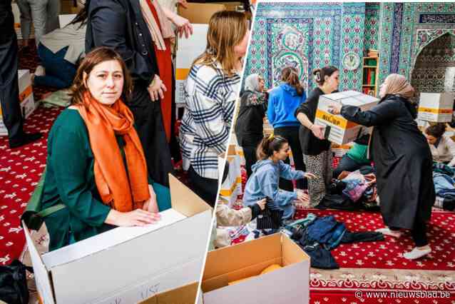 Moskee in Berchem overspoeld door hulp én vrijwilligers: hele provincie steunt Turkije en Syrië