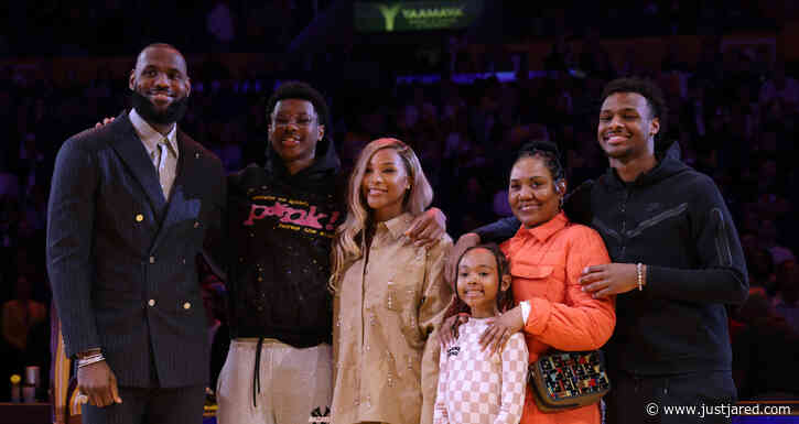 LeBron James Celebrates His All-Time Scoring Record with Family By His Side