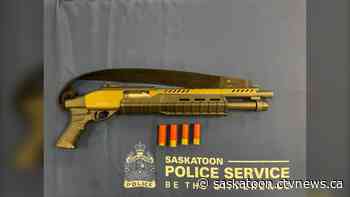 Saskatoon man arrested for unauthorized possession of a shotgun