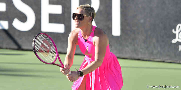 Pink Dominates the Tennis Court In Hot Pink at Desert Smash 2023