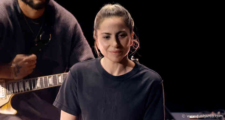 Lady Gaga Goes Makeup Free, Wears T-Shirt & Ripped Jeans for 'Hold My Hand' Performance at Oscars 2023 - Watch Now!