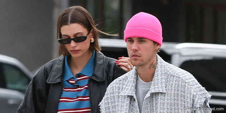 Justin & Hailey Bieber Go Out For Low-Key Outing Following Attending An Oscar Party Together
