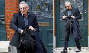 Gary Lineker leaves home ahead of his BBC return today