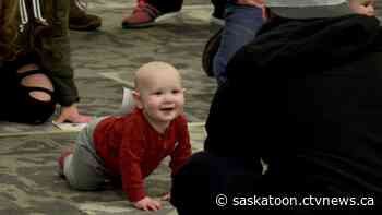 'It's just fun:' Baby Crawl event delights at Saskatoon Family Expo