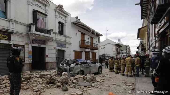 From highlands to the coast, quake damages Ecuador, Peru