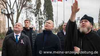 Putin in der Ukraine: Russlands Präsident mit Blitz-Besuch