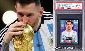Football fan nets £115,000 with unique Panini sticker of Argentina's World Cup hero Lionel Messi
