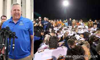 High school football coach who was fired for praying with players wins $2M settlement