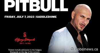Pitbull to headline first day of Calgary Stampede