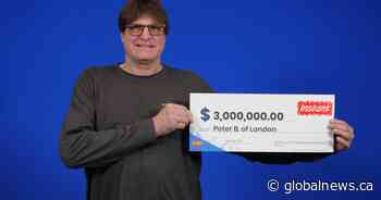 ‘I was shocked’: London, Ont. man wins $3 million on Lotto scratch ticket