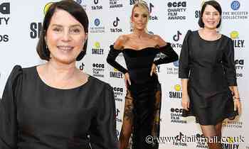Sadie Frost puts on an elegant display in a black mini dress for Charity Film Awards