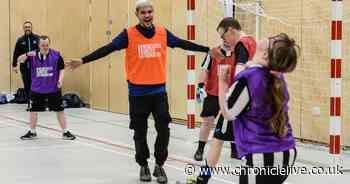 Bruno Guimaraes on 'special moment' joining youngsters at Newcastle United Foundation disability football session