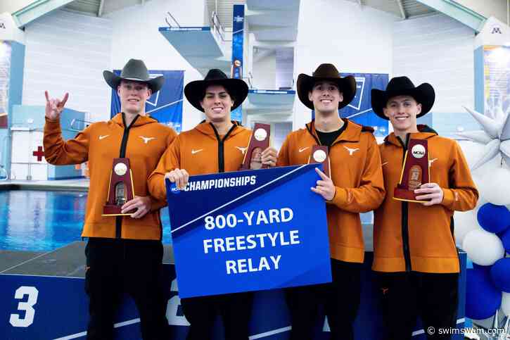 Hobson Leads Off In 1:29.6 As Texas Lowers NCAA, American Records In 800 Free Relay