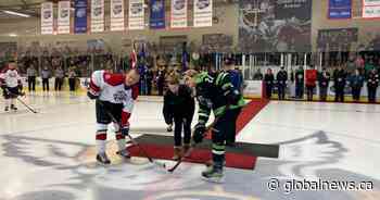 Spruce Grove fundraising hockey game honours fallen Edmonton police officers