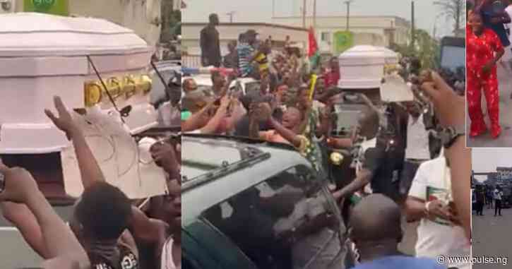 Abia residents celebrate Otti’s victory with free drinks, fireworks