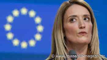 Streit um Verbrenner: EU-Parlamentspräsidentin Roberta Metsola pocht auf Verlässlichkeit