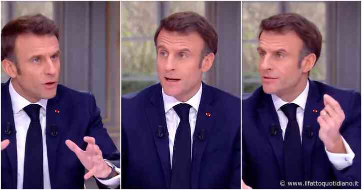 Francia, polemiche su Macron: si sfila l’orologio (da migliaia di euro) sotto al tavolo mentre parla in tv di sacrifici – Video