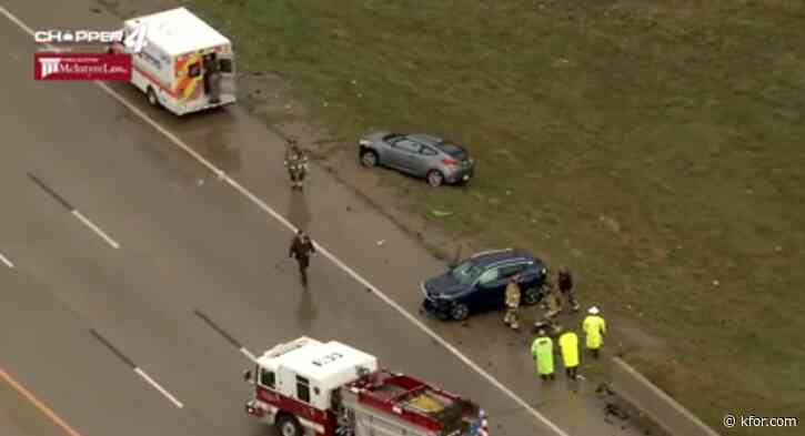 2 car accidents on I-40 slow eastbound, westbound traffic