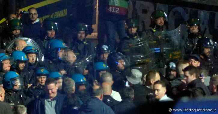 Italia-Inghilterra, tensione tra la polizia e gli inglesi all’ingresso dello stadio di Napoli – Video
