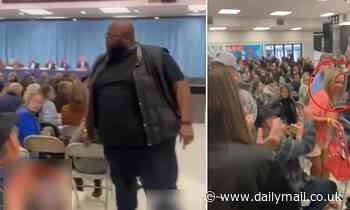 Furious progressives clash with conservatives at California school board meeting